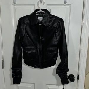 calvin klein Leather Jacket size 2 O27JX52A